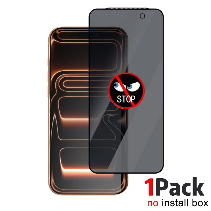 Easy Install Tempered Glass Privacy Screen Protectors for IPhone 17/17 Air/17 Pro/17 ProMax Anti-spy Auto Alignment Kit Film