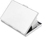 Anti-Scan RFID Blocking Card Holder - Aluminum Metal Wallet for 6 ID/Bank Cards Business Credit Card Case with Secure Protection