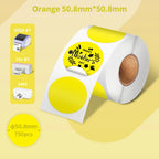 Phomemo PM-241BT Shipping Label Printer Label Sticker Round Label Square Label Rainbow Color DIY Logo Design Small Business