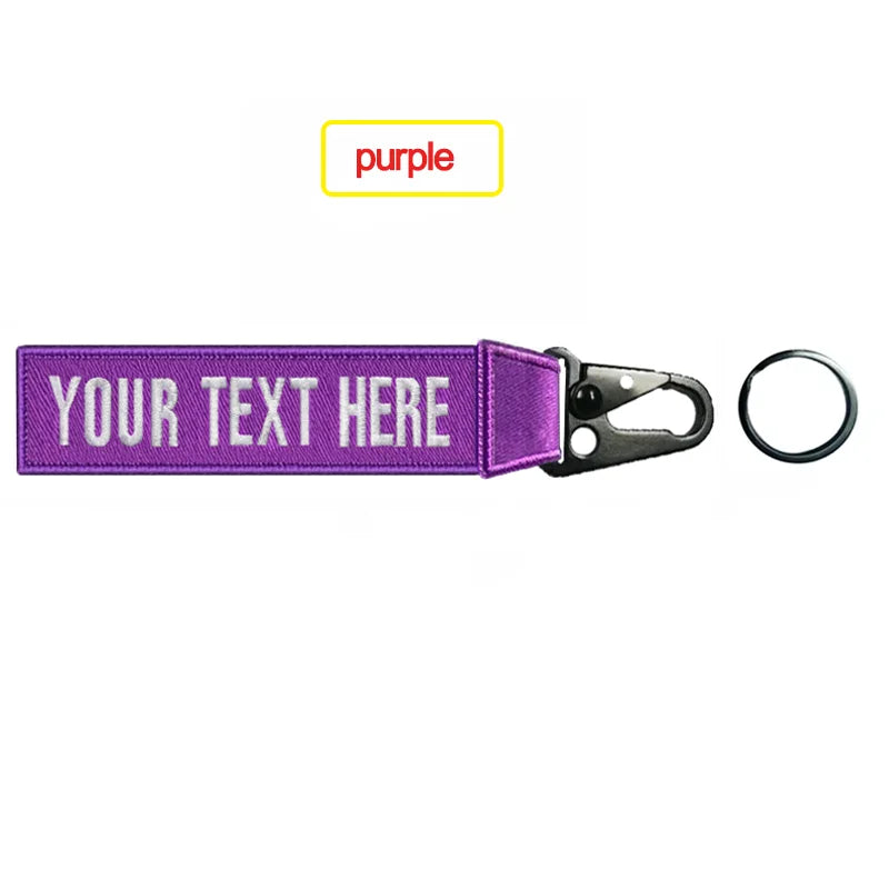 Customized Luggage Tag, Personalized Keychain, Name Patch, Embroidery Accessories for Suitcase and Bag, Luxury Eagle Beak Buckle
