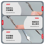 M&G Compass Drawing Tool Metal Geometric Protractor Engineering Protractor Drawing Tool, Suitable for Students and Carpenters
