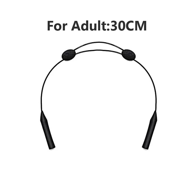 1/5pcs Universal Adjustable Eyewear Retainer Fit Sports Sunglasses Retainer Unisex Strap Safety Glasses Holder Large Round-Head