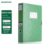 SUNWOOD Plato Series A4 File Organizer Boxes,  Colorful Document Storage Folders, Mixed Colors, FBE4006,FBE4007