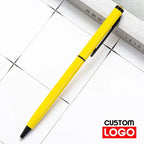 New Metal Ballpoint Pen Rose Gold Pen Custom Logo Advertising Ballpoint Pen  Lettering Engraved Name School&office Supplies