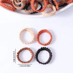 50Pcs Children Small Rubber Bands Girls Hair Ties Headbands Non Damaging Tie Ponytail High Elastic Durable Scrunchies Hair Rope