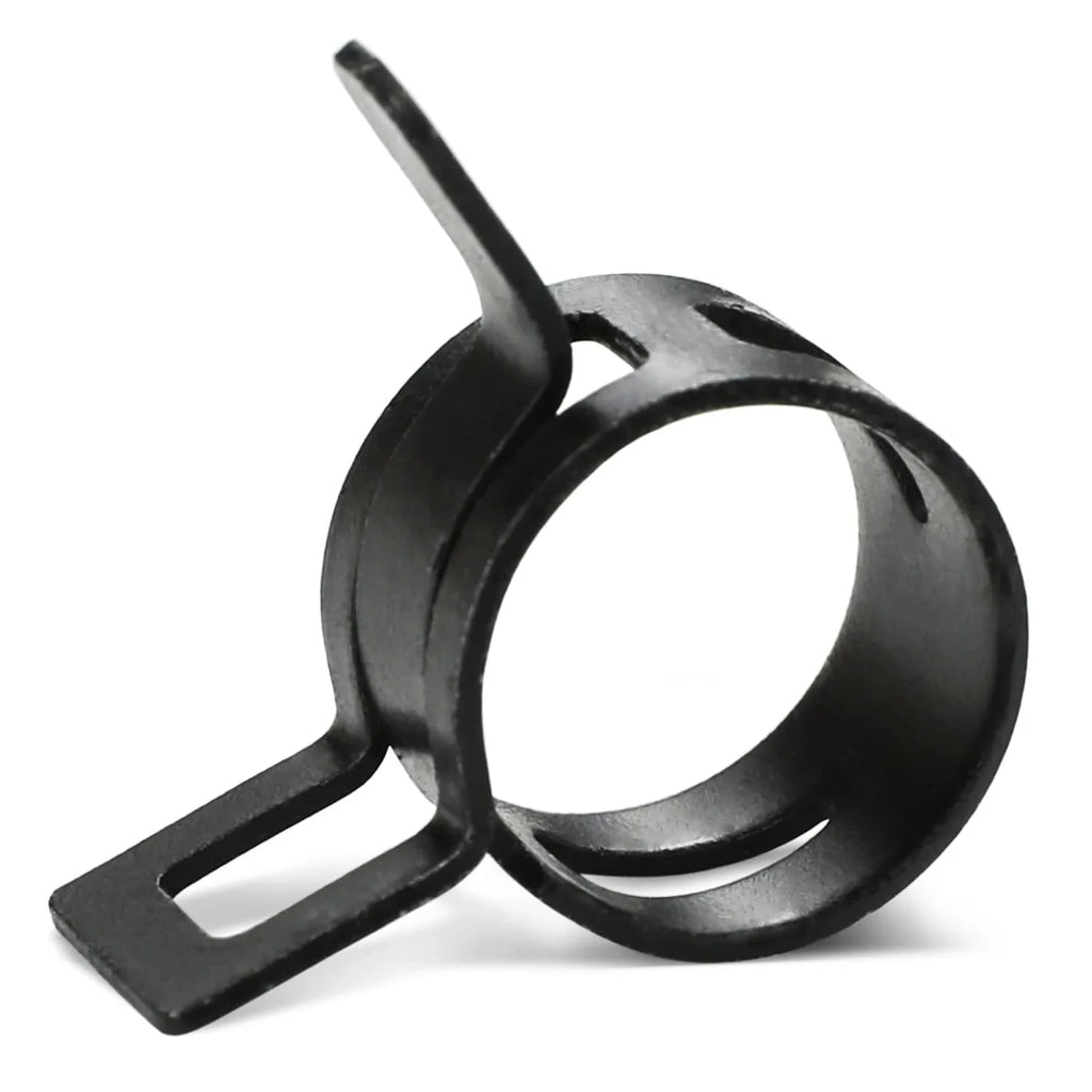 100Pcs/Set 6-17/6-22mm Black Q673B Vacuum Spring Fuel Oil Water Hose Clip Pipe Tube for Band Clamp Metal Fastener Assortment Kit