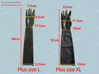 Stylish Unisex Latex Long Gloves - Durable, Natural Material, Versatile Use