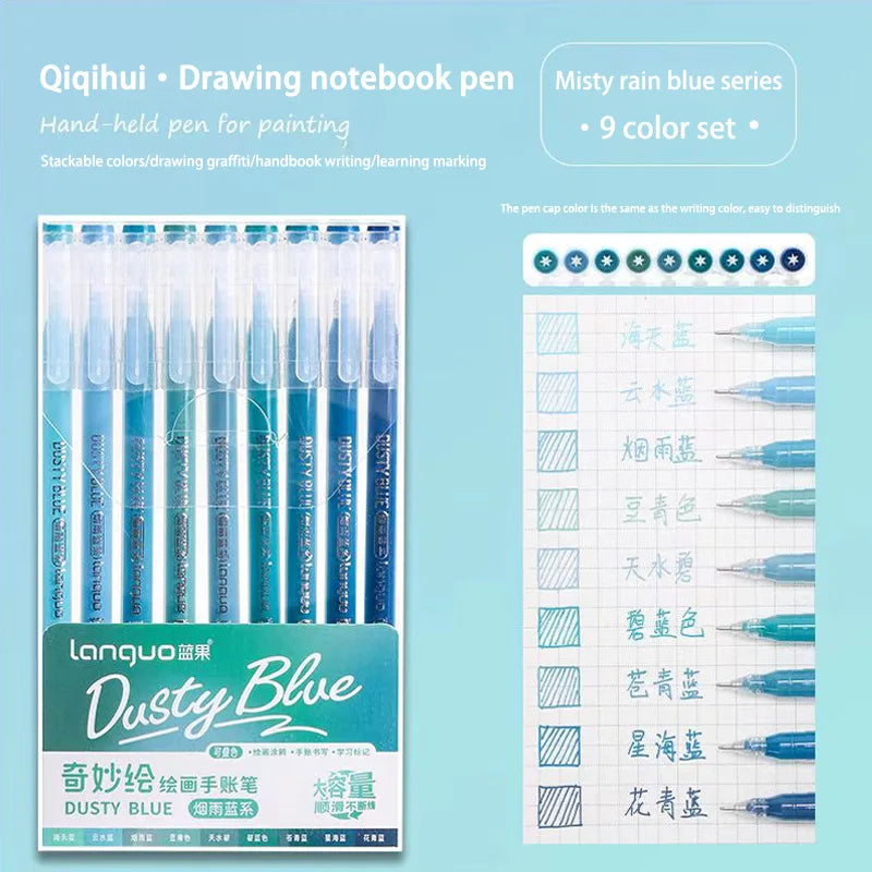 Languo 27-207 Colors Of One Set Drawing Handbook Pens Student DIY Graffiti Multi-Color Gel Pen Writing Marker Stationery
