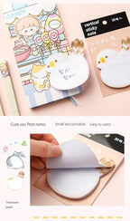 Cute Cartoon Animal Ass Sticky Notes 30Sheets Rabbit Dog Cat Bird Hip Memo Pad Notepads Thick Paper School Office Stationery