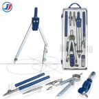 Professional Geometry Set Metal Compass, 8PCS, Geometry Precision Tool Set with Shattered Storage Box, Drawing Tools and Drawing