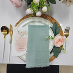 6PCS 43x43cm Dinner Table Rustic Decor Muslin Tea Towels, Birthday Decore Retro Cotton Cheesecloth, Cotton Gauze Wedding Napkins