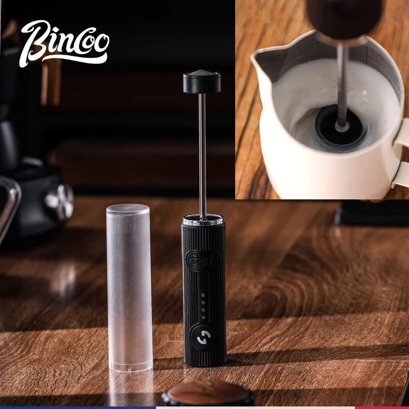 New Bincoo Coffee Frother Rechargeable Milk Foamer Handheld Espresso Tool Coffee Milk Electric Handle Blender Egg Beater