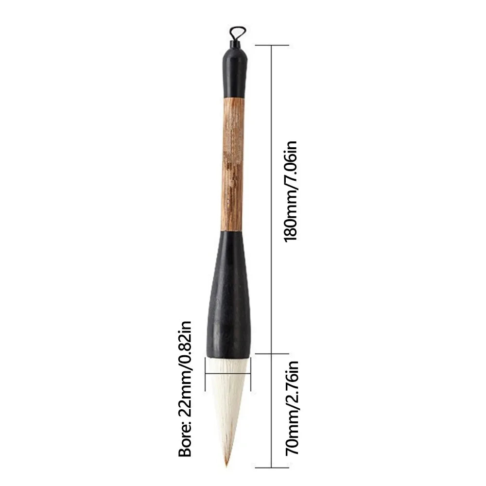 Rhapis Humilis Pole Calligraphy Brush Large Size Wolf Hair Chinese Painting Pen Spring Couplets Writing Wolf/Wool/Bear Hair