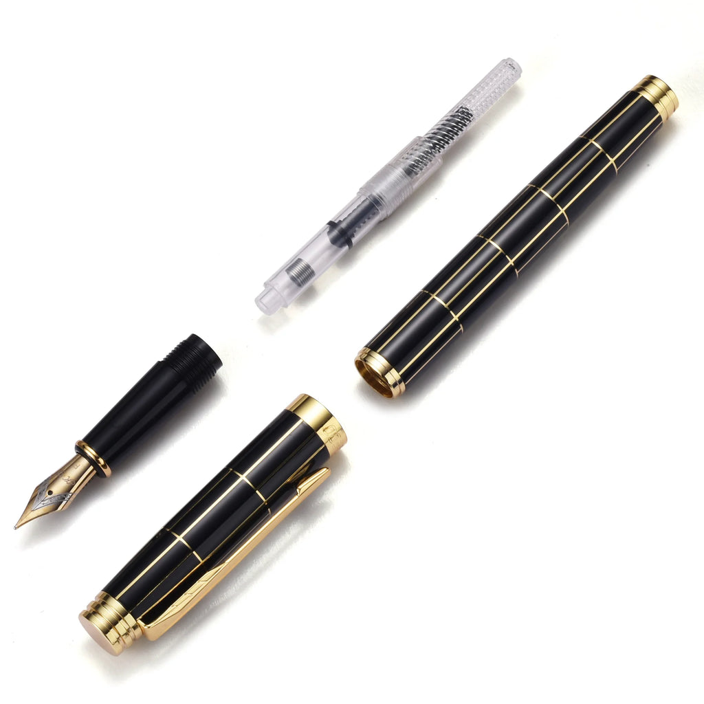 STONEGO Deluxe Metal Fountain Pen without Ink Refill Convertible Calligraphy Pen for Writing and Drawing