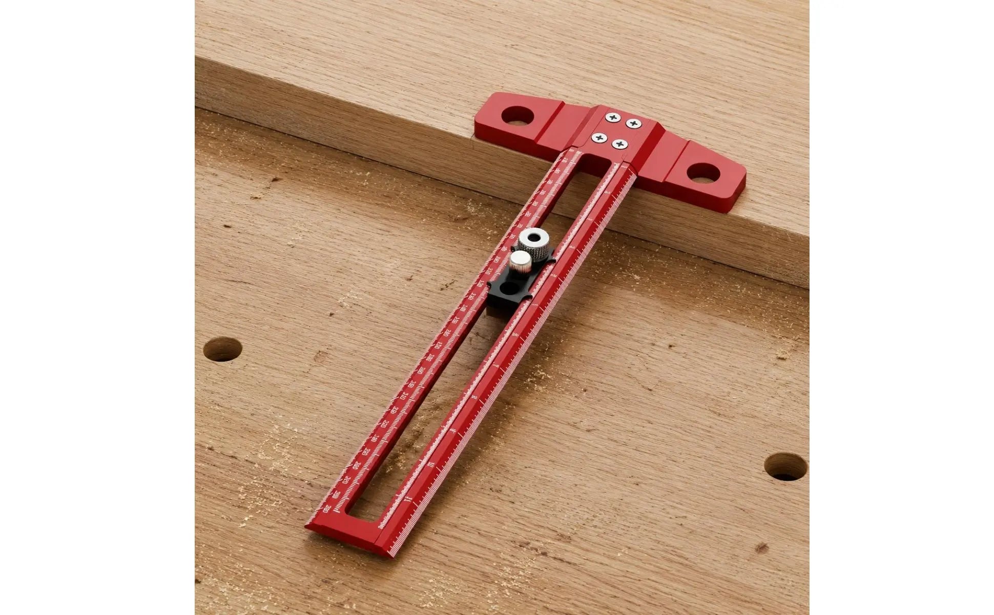 T-Square Ruler Aluminum Alloy Carpenter T Ruler Woodworking Marking Gauge Clamp Lock Design Hand Tool for Carpenters