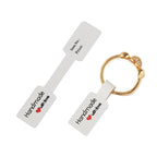 100/200pcs Rectangle Blank Jewelry Price Tag Self Adhesive Barbell Sticker Card Necklace Earring Display Repair Label Packaging