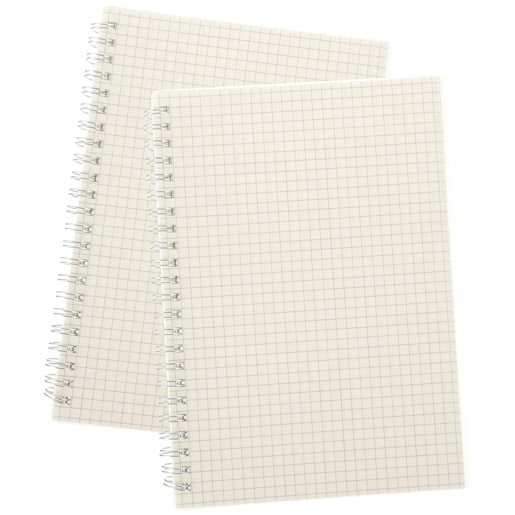 2Pcs Spiral Math Notebook Graph Paper Grid Notepad Ideal for Students Engineers Journaling Sketching Scheduling Daily Planning