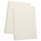 2Pcs Spiral Math Notebook Graph Paper Grid Notepad Ideal for Students Engineers Journaling Sketching Scheduling Daily Planning
