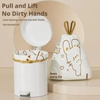 50 100pcs Scented Drawstring Trash Bags Thickened Camellia Fragrance Garbage Bag for Kitchen Odor Control Waste Bag