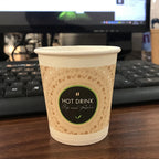 100pcs/pack 6oz 150ml Disposable Paper Cup Office Coffee Cup Paper Cup For Hot Drinking Party Supplies