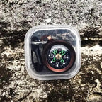 Mini Aluminum Alloy Compass Keychain Pendant Outdoor Hiking Camping Mini Portable Compass Bag Charm
