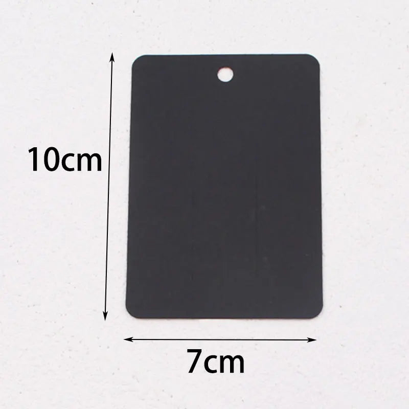50pcs 7*10cm Barrettes Hairpins Packing Cards Kraft Paper Card For Hair Accessories Display Card Hair Clip Packaging Price Tags