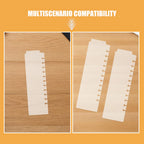 10Pcs Plastic Page Dividers with Tabs Mini Binder Index Divider Sheets for Student Notebook Planner Loose Leaf Organizer