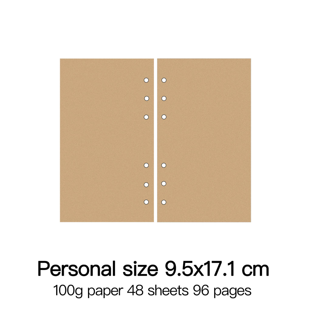 High Quality Ring Binder Notebook A5 Personal A6 A7 A8 Size Insert Refills Loose Leaf Spiral Diary Planner Inner Core 100g Paper