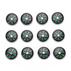 12pcs 20mm Mini Pocket Oil Filled Compass Survival Compasses For Hiking Camping Outdoor Activities Accessory