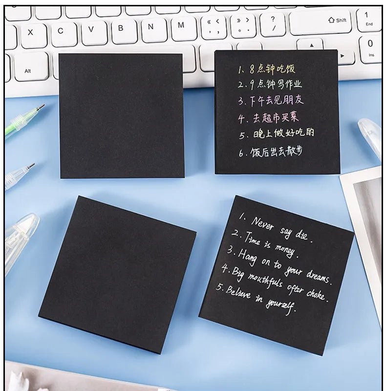 Black N Times Sticky Notes To Do List Memo Pad Notepad Cute School Office Supplies Gift Stationery