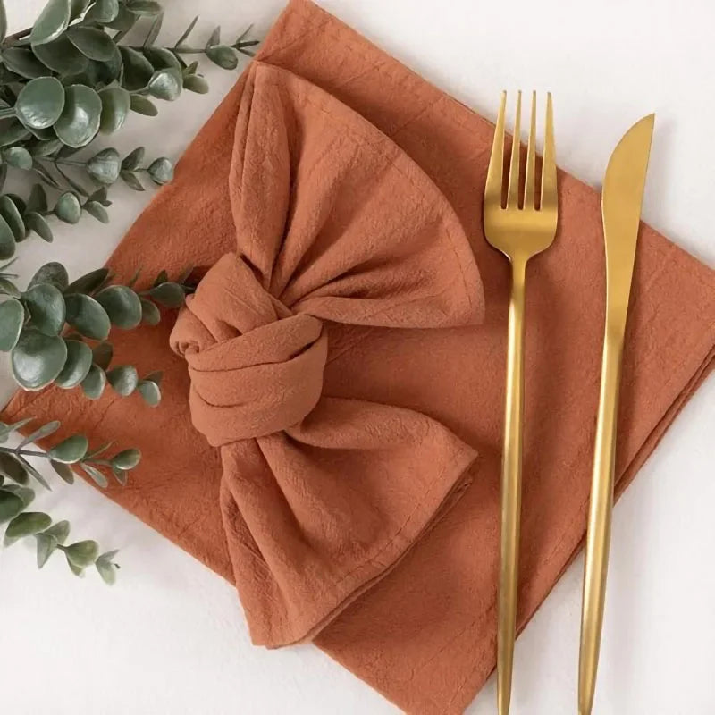 4PCS Christmas Red Cloth Napkins Washable 30x45cm 100% Cotton Fabric Tea Towel for Dinner Wedding and Parties Decor