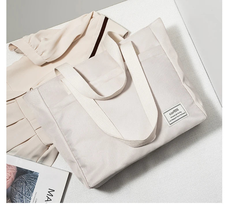 Shockproof Canvas Women Laptop Tote Bag 14 inch for Macbook Air Pro Huawei Dell ASUS Acer XiaoMi HP Notebook Handbags Briefcase