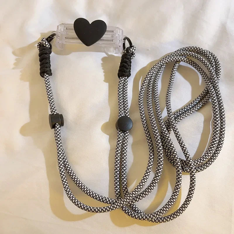 Mobile Phone Lanyard with Back Clip Mobile Phone Case Back Clip Lanyard Adjustable Mobile Phone Back Clip Long Rope