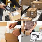 4x6 Inch Thermal Shipping Label Paper 100/200/300/500PCS Adhesive Paper For Express Waybill DHL UPS Express Barcode All-Purpose