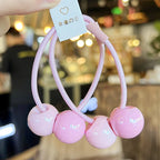 2pcs/lot Baby Girls Cute Cartoon Ball Hair Bands Children Lovely Scrunchies Rubber Bands Kid Hair Accessories