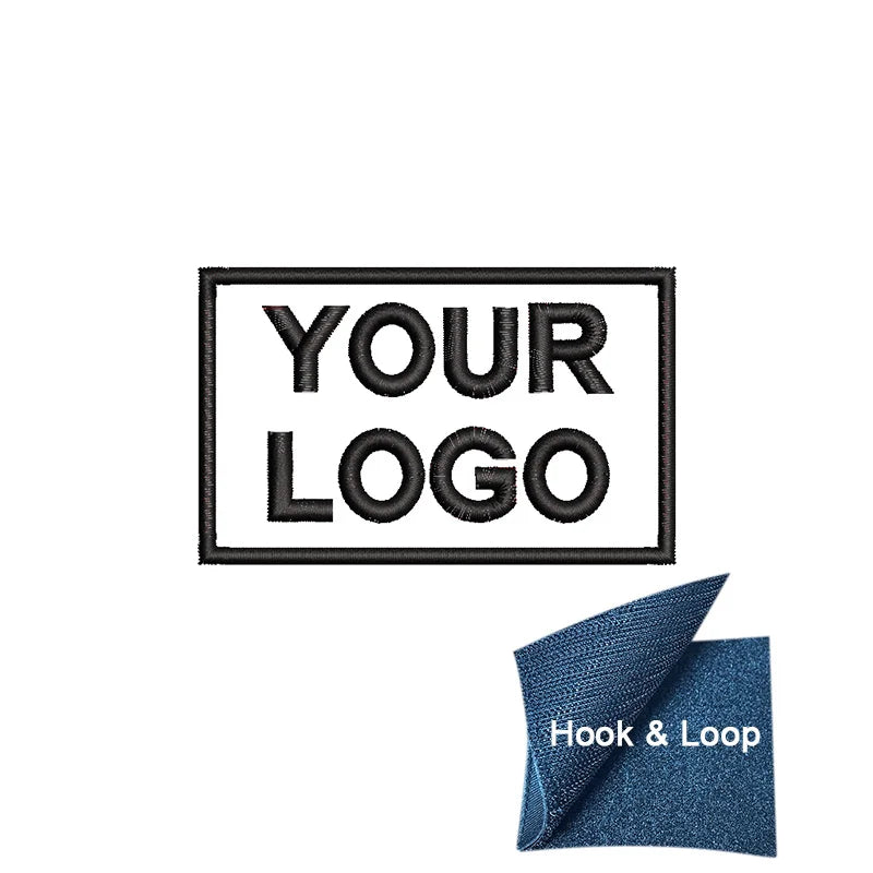 1PC 8x5cm Custom Name Tags Embroidered Patch Personalized Stripes Badge Number  Text Badge Iron On Backing Hook & Loop Backing