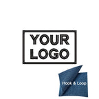 1PC 8x5cm Custom Name Tags Embroidered Patch Personalized Stripes Badge Number  Text Badge Iron On Backing Hook & Loop Backing