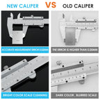 150MM 0-6" Marking Vernier Caliper High Accuracy Micrometer Stainless Steel Gauge Measuring Instrument Tools with Protective Box