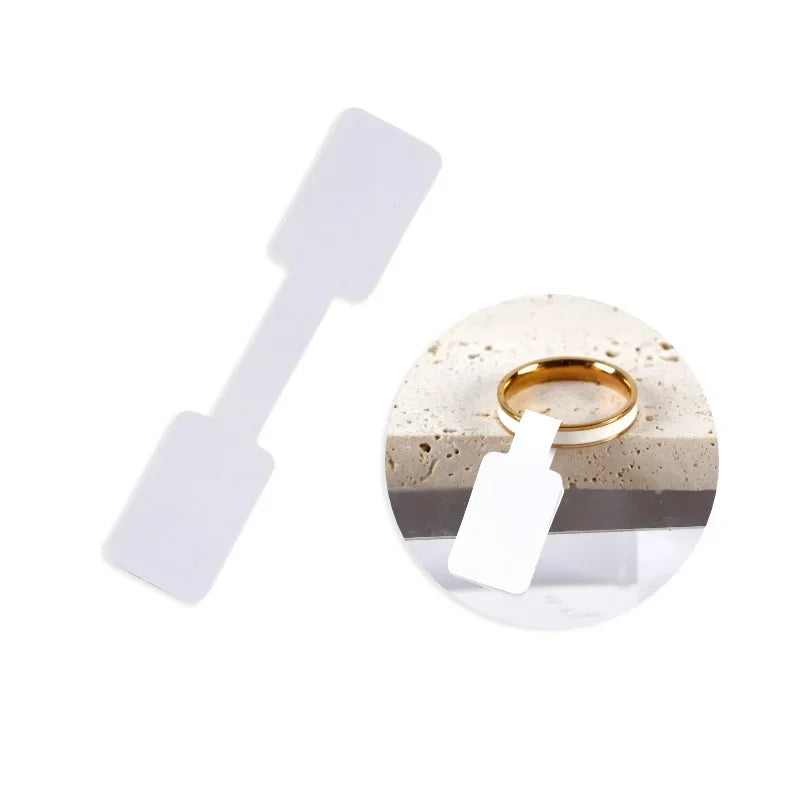 100/200pc Square Price Tag for Jewelry Stand 8 Color Display Card Earring Necklace Bracelet Blank Self Adhesive Label Packaging