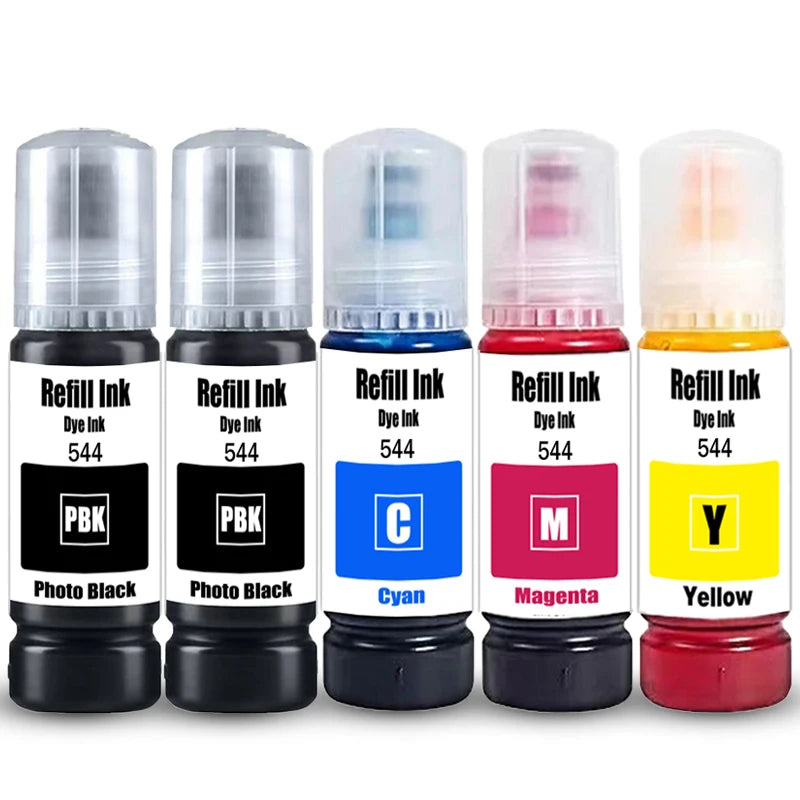 544 Dye Refill ink Premium quality Dye Ink for For Epson EcoTank L1210 L3110 L3150 L3210 L3250 L3251 L3260 L5290 Printer