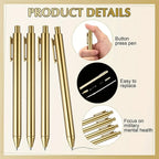 Custom 40pcs Luxury Ballpoint Pen Set with Black Gift Box Retractable Black Ink Laser-Engraved Text, Smooth Writing Pen 10/40pcs