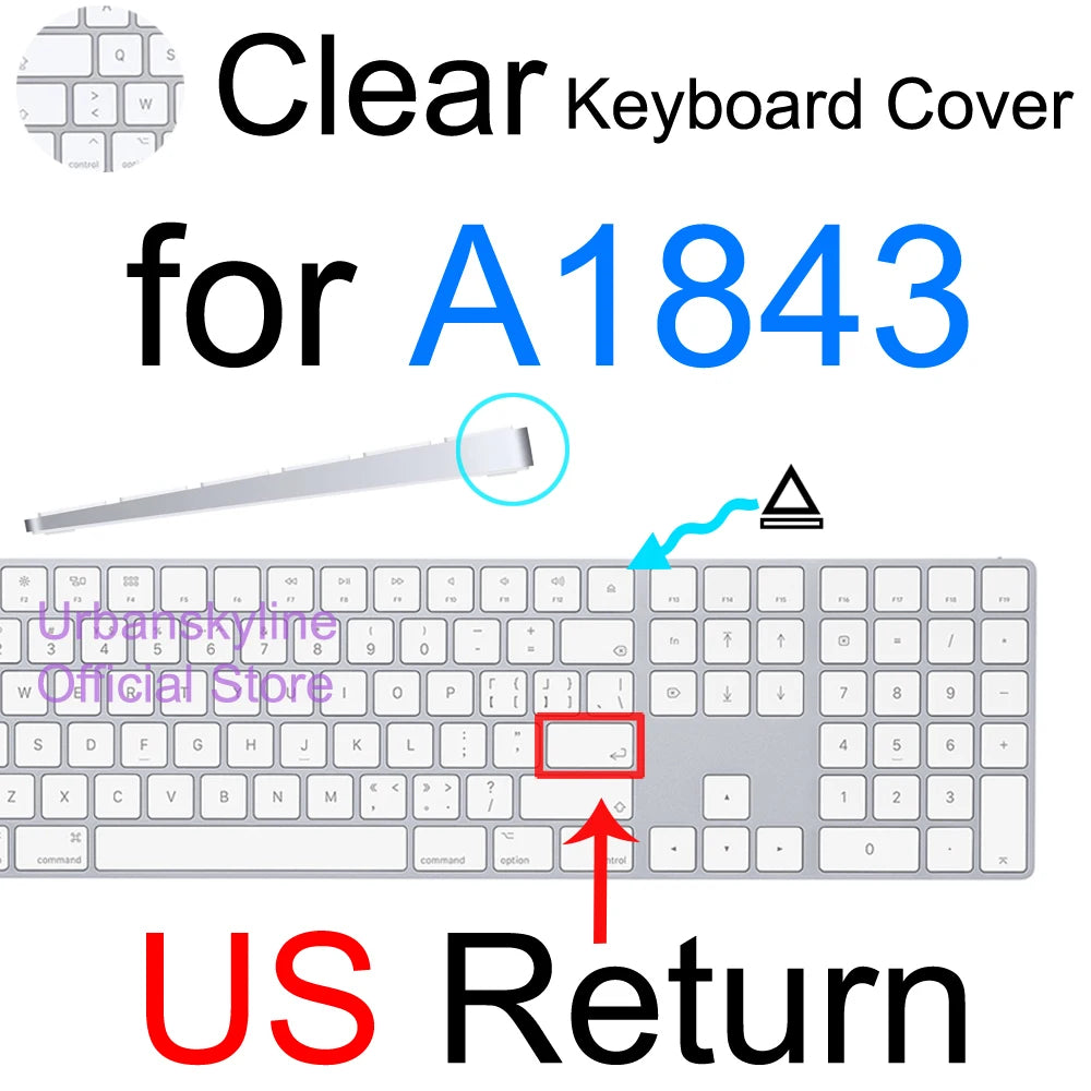 Keyboard Cover for iMac Magic A2449 A2450 A2520 A1644 A1843 A1314 A1243 Bluetooth Silicone Protector Skin Case for Apple G6