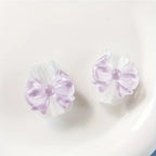 2Pcs Lovely Pink Bow Silicone Charger Cable Protector Sleeve Cable Holder Clip Anti-break Transparent Cord Cover Wrap