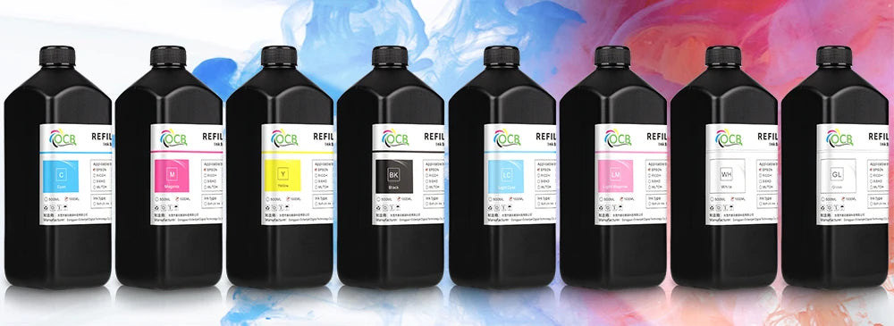 1000ML Hard UV Ink For Epson L805 L1800 1390 7800 7880 TX800 XP600 XP300 DX5 DX6 DX7 Printhead Inkjet UV Printer High quality