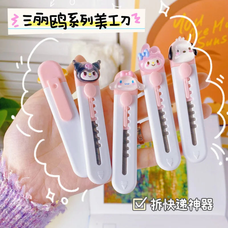 Cute Cartoon Mini Cutter Utility Knife Student Art DIY Tools Creative Stationery School Supplies
