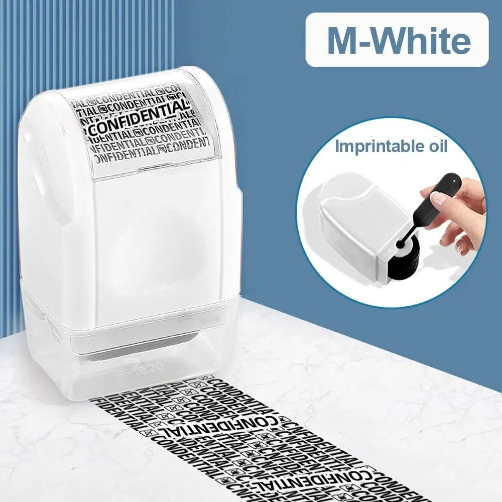 Durable Roller Identity Protection Stamps Safety Portable ID Security Stamp Privacy Protection Identity Address Blocker
