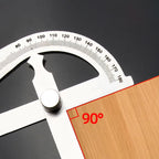 180 Degree Protractor Metal Angle Finder Angle Ruler Woodworking Tools Measuring Ruler Angle Meter Stainless Steel Goniometer