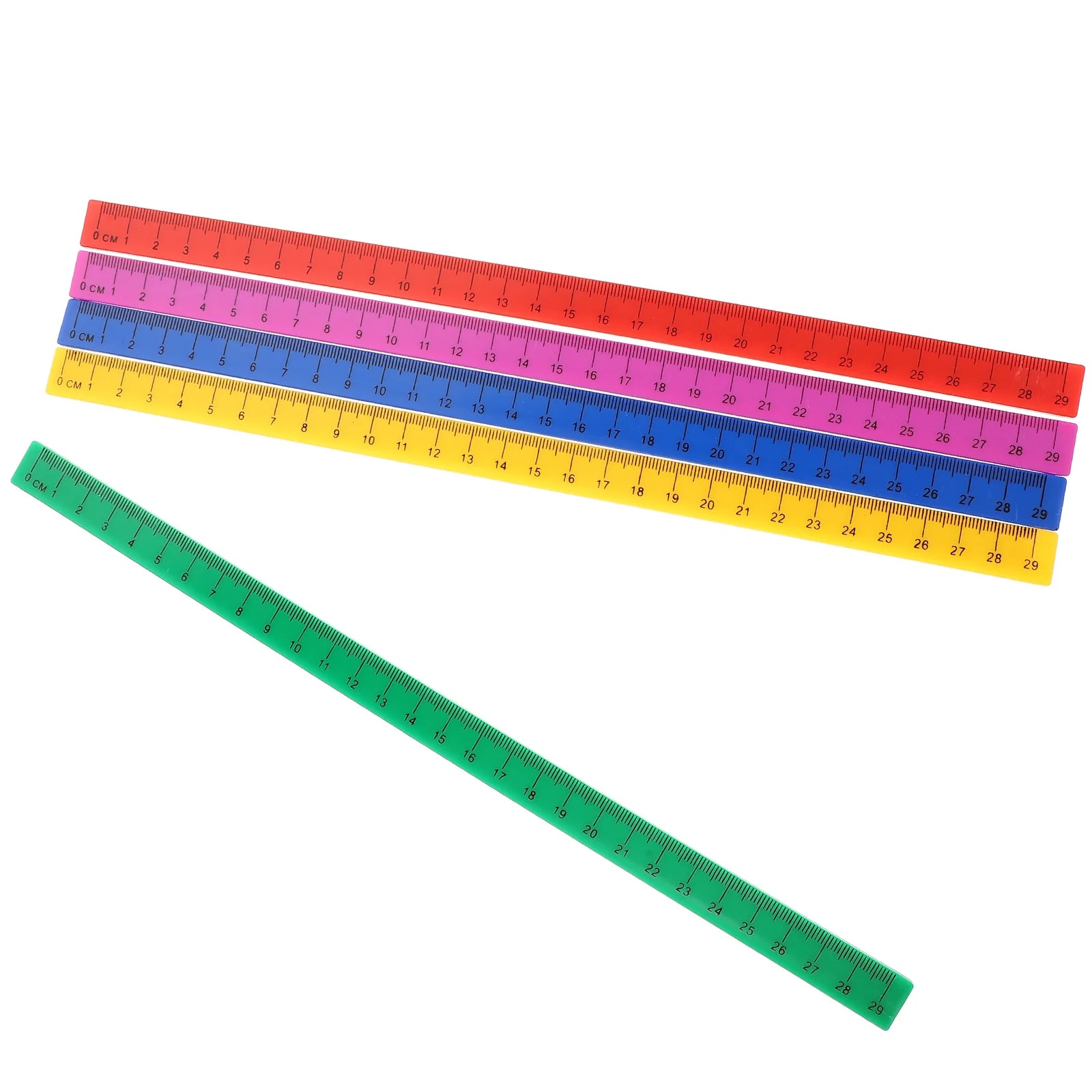 5 Pcs Plastic Magnetic Ruler Novelty Rulers Student Accessory with Centimeters for Students Flexible Work
