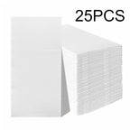 25/50PCS White Prefolded Paper Napkins Built-in Flatware Pocket Disposable Dinner Paper Napkins Christmas Wedding Party Supplies