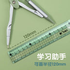 8 In1 Compass Ruler Set Mathematical Geometry Plate Stationery Math For Students Drawing Accessori 2220